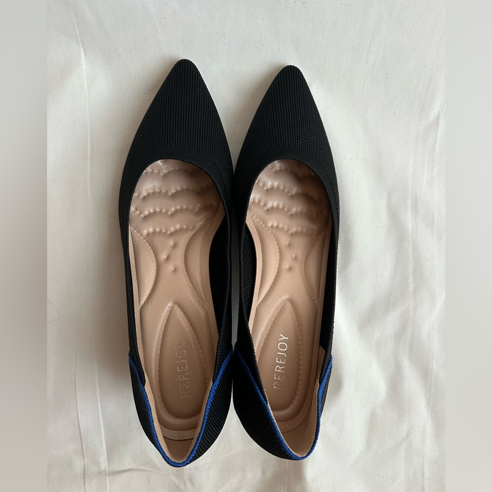 Women's Black Pumps Kitten Heels Dress Shoes 7